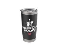 A Super Hot Mathematician Stole My Heart Valentines Day Stainless Steel Insulated Tumbler