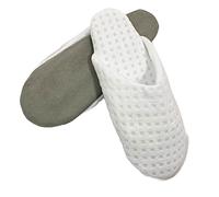 A&T 4 Pairs Hotel Home Soft Guest Slippers B&B SPA Closed Toe Women Waffle size 3-5