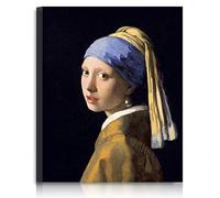 A&T ARTWORK Girl with a Pearl Earring | by Johannes Vermeer; Giclee Canvas Print; Size: 30x24 in