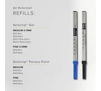 A. T. Cross Gel Rollerball Pen Refills Blue 2 Blister Packaging with Refill for