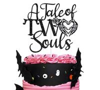A Tale of Two Souls Cake Topper, Till Death Do Us Part, Halloween Wedding Cake Décor, Gothic Theme Wedding Bridal Shower Anniversary Engagement Party Decorations