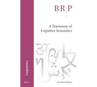 A Taxonomy of Cognitive Semantics: 8 (Brill Research Perspectives in Humanities and Social Sciences)