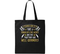 A Teacher's Job Is To Take A Bunch Of Live Wires And See That They Are Well Grounded Natural Ecological Cotton Tote Bag Black