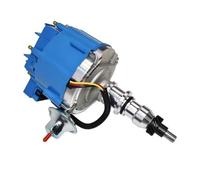 A-Team Performance HEI Distributor Ignition Coil Straight Six 240 & 300 Engines - 65K Spark & One-Wire Installation - Billet Aluminum Housing & Blue Cap - Compatible with Ford F100-F250 & E100-E150