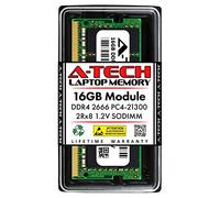 A-Tech 16GB RAM Replacement for CT16G4SFD8266 | DDR4 2666MHz PC4-21300 (PC4-2666V) CL19 SODIMM 2Rx8 1.2V Non-ECC SO-DIMM 260-Pin Laptop, Notebook Memory Module