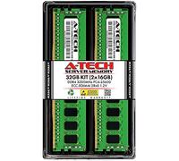 A-Tech 32GB Kit (2x16GB) DDR4 3200MHz PC4-25600 ECC RDIMM 2Rx8 Dual Rank 1.2V ECC Registered DIMM 288-Pin Server & Workstation RAM Memory Upgrade Modules (A-Tech Enterprise Series)