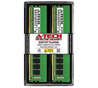 A-Tech 8GB Kit (2 x 4GB) 2400Mhz PC4-19200 288-Pin Dimm DDR4 1.2v Non ECC 1rx8 Desktop Computer Memory Ram Modules (AT4G2D4D2400NS8N12V)