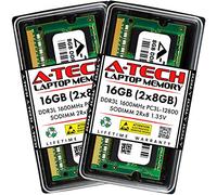 A-Tech DDR3L RAM 16GB Kit (2x8GB) 1600MHz PC3L-12800 SODIMM Laptop Memory | Non-ECC 2Rx8 PC3L-12800S CL11 204-Pin SO-DIMM DDR3 1.35V Notebook Computer Memory Upgrade Modules