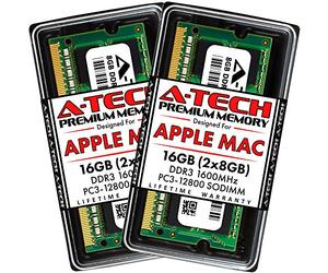 A-Tech for Apple 16GB Memory Ram Kit 2x 8GB PC3-12800 1600MHz Macbook Pro 13-inch/15-inch Mid 2012 iMac 21.5 inch Late 2012 Early Late 2013 Late 2014 Mid 2015 Mac Mini Late 2012 MD634G/A ME167G/A