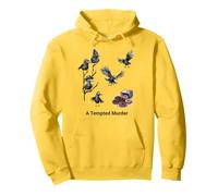 A Tempted Murder of Crows with Donuts funny pun design Pullover Hoodie