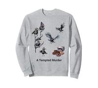 A Tempted Murder of Crows with Donuts funny pun design Sweatshirt