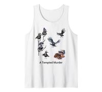 A Tempted Murder of Crows with Donuts funny pun design Tank Top