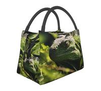 A thinking green iguana Insulated Lunch Bag for Women-Large Capacity,Leak-Proof & Easy to Clean for Work, Picnics, and Travel
