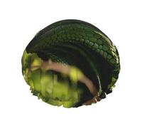 A thinking green iguana Reusable shower cap - double-layer waterproof, elastic, environmentally friendly daily use shower cap