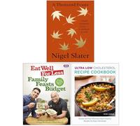 A Thousand Feasts, Family Feasts on a Budget & Ultra Low Cholesterol Recipe Cookbook 3 Books Collection Set