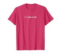 A Thrill of Hope - O Holy Night Christian T-Shirt, Men, Red Heather, Medium