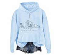 A Thrill Of Hope The Weary World Rejoices Hoodie A Thrill Of Hope Sweatshirt Christian Shirts Unisex Carolina Blue