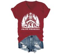 A Thrill of Hope The Weary World Rejoices Shirt Christian Christmas Shirts for Women Men
