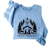 A Thrill Of Hope The Weary World Rejoices Sweatshirt Hoodie Christian Christmas Sweatshirts For Women Men