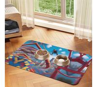 a Thrill Seeker Pet Absorbent Leather Tablecloth 30x45cm with Non-Slip Rubber Base for Cats and Dogs