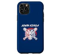 A Tiger With Crossed Baseball Bats South Korea Pride Case for iPhone 11 Pro