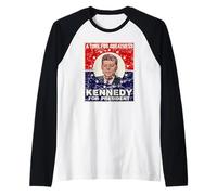 A Time for Greatness John F. Kennedy for President Aged JFK Raglan Baseball Tee