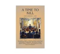 A Time To Kill by John Grisham Poster Canvas Poster Wall Art Decor Print Picture Paintings for Living Room Bedroom Decoration 20x30inch(50x75cm)