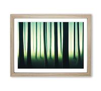 A Timeless Forest Framed Wall Art Print A2 Oak | Ready to Hang, Premium Gi Paper, Fade-Resistant Inks, Securely Packaged, UK Made