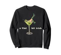 A Tini Bit Irish Y2K Shamrock Lucky Girl Gift St Patricks Sweatshirt