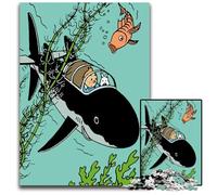 A Tintin Adventure Puzzle 1000 Pieces Jigsaw Challenging Puzzles Creative Family Game & Home Decor for Teenagers 1000 PCS(75x50cm)