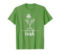 A Tiny Bit Irish Womens Lucky Irish Girls St Patricks Day T-Shirt
