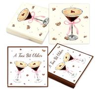 A Tiny Bit Older Birthday Decor Espresso Martini Napkins Martini Margarita Napkins Tini Bit Older Birthday Party Supplies Extra Dirty Dinner Casino Bach Decor 40 PCS