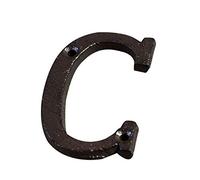 A To Z, 0 To 9 Metal Letters Numbers, 7.5cm Cast Iron Door Number DIY Alphabet Sign, Home Cafe Wall House Address Number Plate With Screw(C)