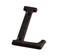 A To Z, 0 To 9 Metal Letters Numbers, 7.5cm Cast Iron Door Number DIY Alphabet Sign, Home Cafe Wall House Address Number Plate With Screw(L)