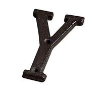 A To Z, 0 To 9 Metal Letters Numbers, 7.5cm Cast Iron Door Number DIY Alphabet Sign, Home Cafe Wall House Address Number Plate With Screw(Y)