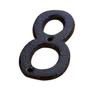 A To Z, 0 To 9 Metal Letters Numbers, 7.5cm Cast Iron Door Number DIY Alphabet Sign, Home Cafe Wall House Address Number Plate With Screw(8)