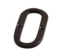 A To Z, 0 To 9 Metal Letters Numbers, 7.5cm Cast Iron Door Number DIY Alphabet Sign, Home Cafe Wall House Address Number Plate With Screw(O)