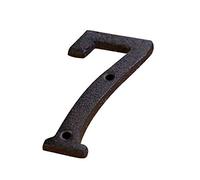 A To Z, 0 To 9 Metal Letters Numbers, 7.5cm Cast Iron Door Number DIY Alphabet Sign, Home Cafe Wall House Address Number Plate With Screw(7)