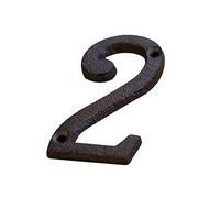 A To Z, 0 To 9 Metal Letters Numbers, 7.5cm Cast Iron Door Number DIY Alphabet Sign, Home Cafe Wall House Address Number Plate With Screw(White)