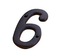 A To Z, 0 To 9 Metal Letters Numbers, 7.5cm Cast Iron Door Number DIY Alphabet Sign, Home Cafe Wall House Address Number Plate With Screw(6)