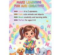 A to Z Alphabet coloring and learning book for kids: Coloring book with guided image