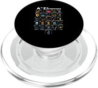 A to Z Astronomy Lovers Astrophysics Astronomers Letteres PopSockets PopGrip for MagSafe