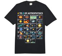 A to Z Astrophysics Space Science Concepts Learning Chart Comfort Colors Adult Heavyweight T-Shirt