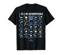 A to Z Astrophysics Space Science Concepts Study Chart T-Shirt