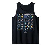A to Z Astrophysics Space Science Concepts Study Chart Tank Top