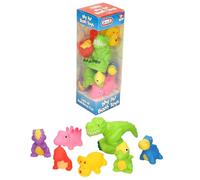 A to Z Dinosaur Bath Toys Set, 7 Colourful Characters, Baby's First Bathtub Toys