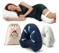 A to Z Home Knee Pillow for Sleeping on Side, Memory Foam Leg Wedge Pillow
