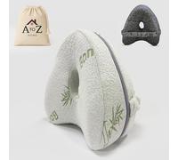 A to Z Home Leg Pillow, Knee Pillow, Pillow for Side Sleepers, Leg Support pillow, Knee pillow for sleeping on side, Bamboo Cover with Extra Black Color Pillow Cover and Carry bag