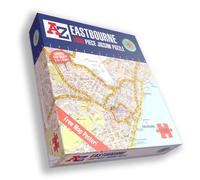 Great Britain A-Z Map of Eastbourne 1000 Piece Jigsaw Puzzle - Exclusive Street Map - Includes Guide Print & City Index - Nostalgic Gift Mapping Fun for Adults