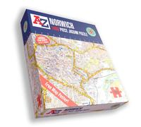 Great Britain A-Z Map of Norwich 1000 Piece Jigsaw Puzzle - Exclusive Street Map - Includes Guide Print & City Index - Nostalgic Gift Mapping Fun for Adults